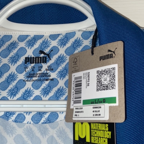 Men’s Puma Polo Shirt - Size L - Picture 3 of 3